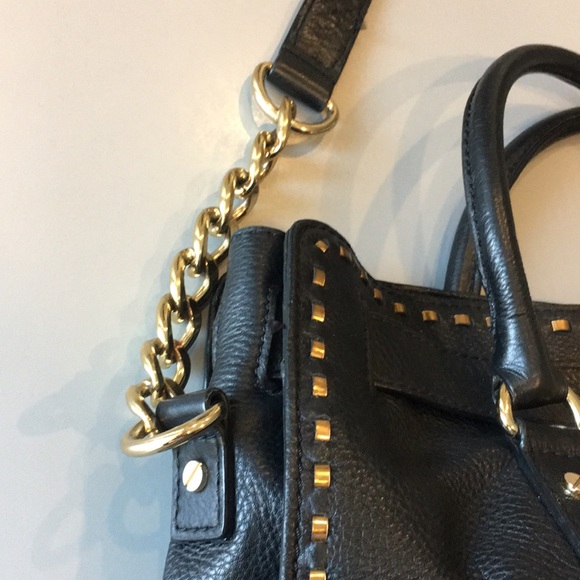 Michael Kors Retired Black Leather Handbag (Includes dust bag) - Picture 6 of 13